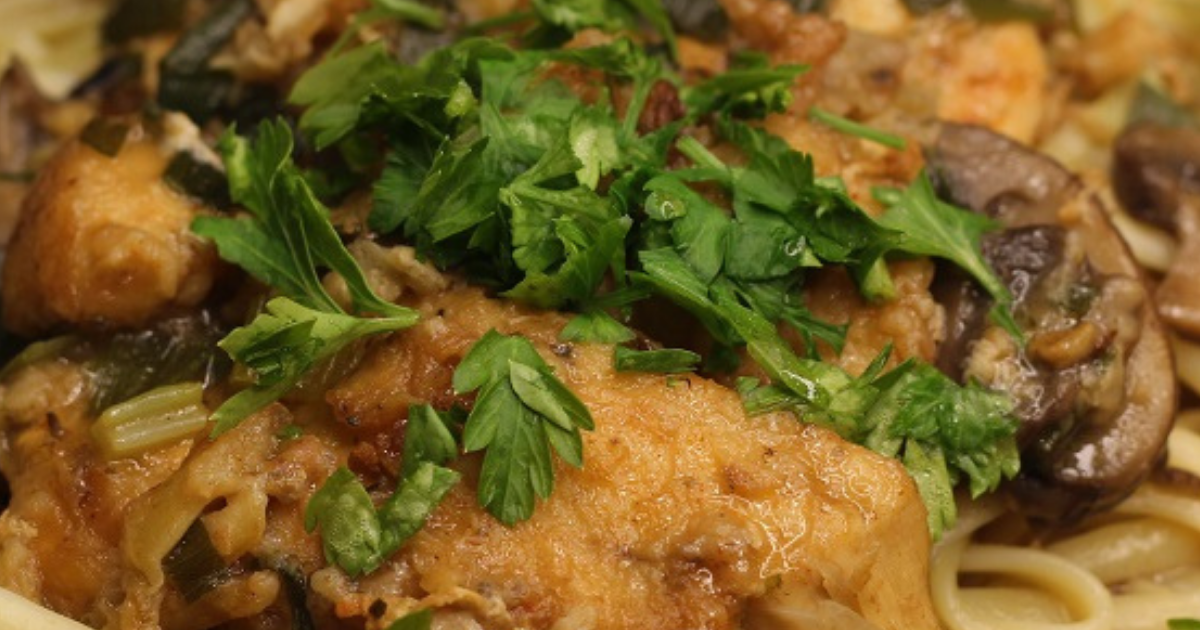 Savory Chicken Marsala - Annieb'screolecuisine